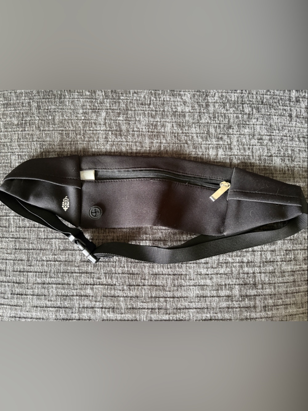 Free People Black Belt Bag with Zip